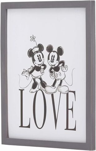 Disney Mickey Mouse Do the Impossible Framed Wood Wall Decor | Fun Mickey Wall Art for Bedroom or Office in Kuwait