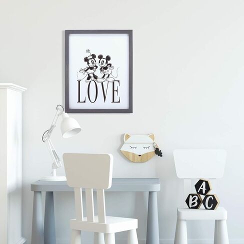 Disney Mickey Mouse Do the Impossible Framed Wood Wall Decor | Fun Mickey Wall Art for Bedroom or Office in Kuwait