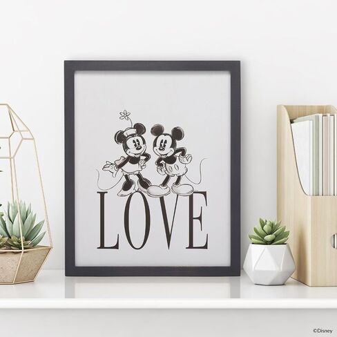 Disney Mickey Mouse Do the Impossible Framed Wood Wall Decor | Fun Mickey Wall Art for Bedroom or Office in Kuwait