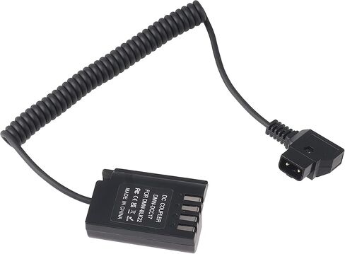 Hersmay DC to DMW-BLK22 Dummy Battery for Panasonic Lumix GH6, GH5 II, DC-S5, S5 II, S5 IIX Digital Cameras (DC Adapter) in Saudi Arabia
