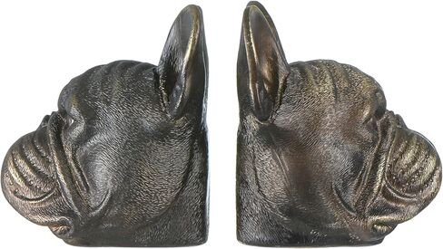 Creative Co-Op Resin Antique Bronze Dog, Set of 2 Bookends in Kuwait