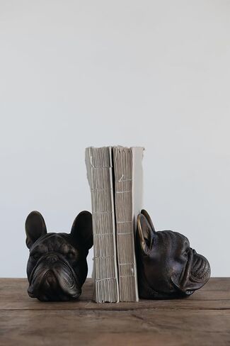 Creative Co-Op Resin Antique Bronze Dog, Set of 2 Bookends in Kuwait