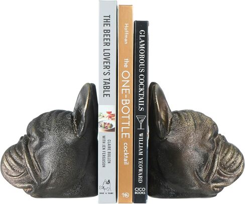Creative Co-Op Resin Antique Bronze Dog, Set of 2 Bookends in Kuwait