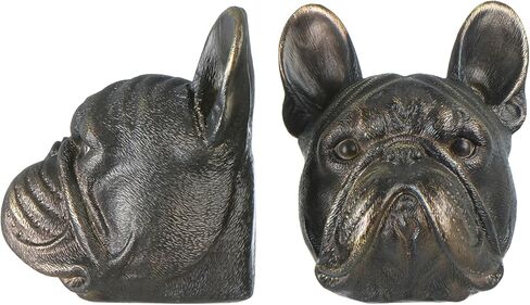 Creative Co-Op Resin Antique Bronze Dog, Set of 2 Bookends in Kuwait
