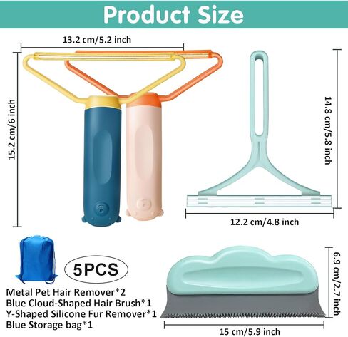 مزيل شعر الحيوانات الاليفة للاريكة، 4 قطع مزيل شعر القطط، مزيل شعر الكلاب للاريكة، اداة ازالة شعر الحيوانات الاليفة قابلة لاعادة الاستخدام، مزيل شعر القطط، مزيل شعر الكلاب للسيارة، مجرفة السجاد لازالة in Kuwait
