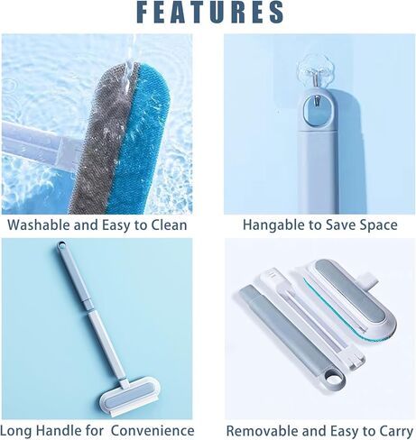 Linzdvay Pet Hair Remover Brush Reusable Cat and Dog Hair Remover Portable Professional Animal Hair Remover Tool for Furniture Couch Clothes in Kuwait