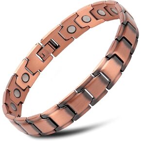 سوار نحاسي من ذا نورث رينغ للرجال يخفف التهاب المفاصل والصداع النصفي ونفق الرسغ وآلام مرفق التنس للرجال سوار من النحاس النقي قابل للتعديل in Kuwait