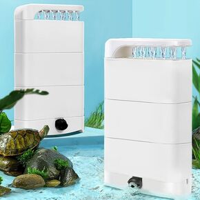 ZSPET 850L/H Turtle Filter with 2 Sponges, 3-in-1 Water Circulation Amphibian Tank Filter, Low Water Filter for Turtle Tanks, Reptile Frog in Kuwait