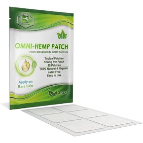 رقعة زيت بذور القنب أومني: 30 رقعة طبيعية للاستخدام اليومي - سهلة الاستخدام، سرية ومريحة، مثالية للرفاهية اليومية in Kuwait