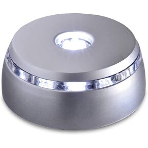 4 LED Display Base - Light Base for Glass Art - Lighted Glass Display and LED Base Light for Crystals, Figurines, and More - Lighted Display Stand w/ Color Changing Lights (2 Pack) in Kuwait