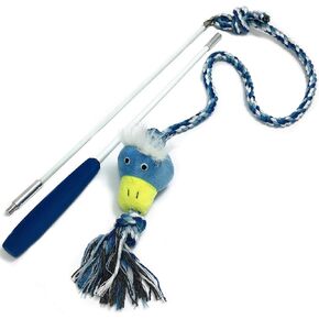 Pet Fit For Life Wand Toy for Dogs - Extra Long 31" Pole with Plush Alligator Squeaky Toy, Soft Foam Handle for Tug of War and Interactive Fun & Exercise in Kuwait