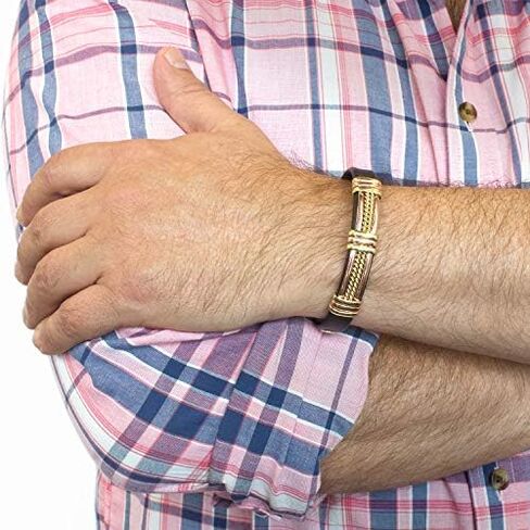 سوار دراجة نارية من النحاس والجلد الحقيقي للرجال والنساء - إكسسوارات مجوهرات مغناطيسية أنيقة لعشاق رياضة السيارات in Kuwait