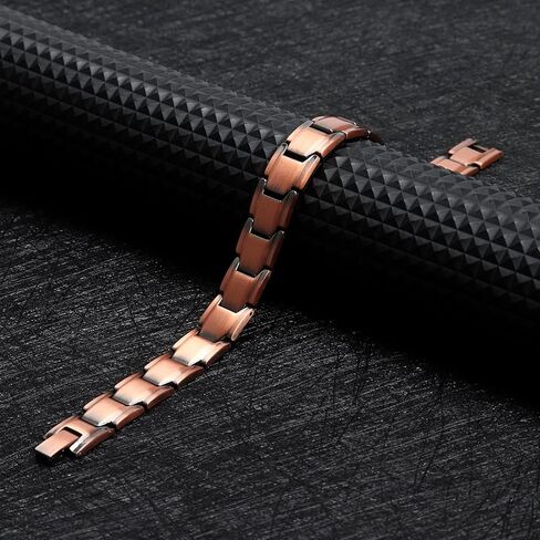 سوار نحاسي من ذا نورث رينغ للرجال يخفف التهاب المفاصل والصداع النصفي ونفق الرسغ وآلام مرفق التنس للرجال سوار من النحاس النقي قابل للتعديل in Kuwait