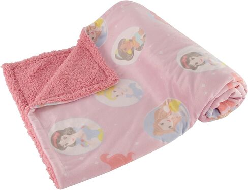 ديزني بطانية اطفال مزدوجة الجوانب من المنك والشيربا من كاركتر، بطانية فائقة النعومة ومخملية من فرو الشيربا المنك لحديثي الولادة، مقاس 30 × 40 in Kuwait