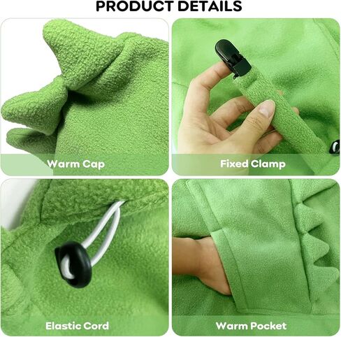 غطاء حامل الطفل، غطاء عربة الأطفال مزود بغطاء للرأس قابل للتمدد مع غطاء للرأس، عباءة أطفال دافئة مقاومة للرياح على شكل ديناصور للأم والطفل حديث الولادة والأطفال الصغار، مناسب لجميع الفصول (أخضر) in Kuwait