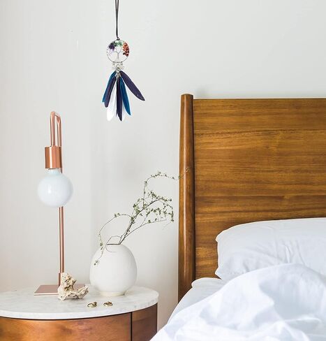 صائدة الأحلام للسيارة، صائدة الأحلام شجرة الحياة، ملحقات مرآة الرؤية الخلفية للسيارة، زخرفة شاكرا المعلقة للسيارة، شفاء كريستال نافذة الجدار لغرفة النوم، صائدة الأحلام الصغيرة المصنوعة يدويًا in Kuwait