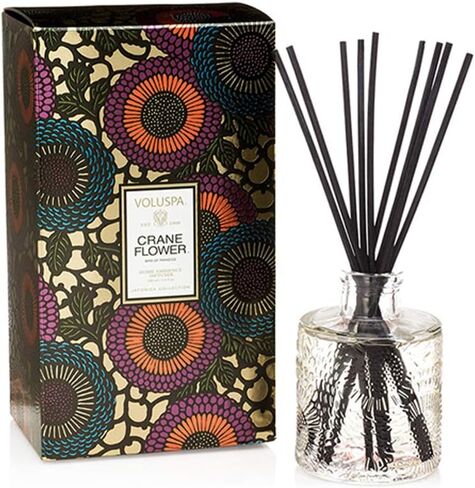 Voluspa Santiago Huckleberry Reed Diffuser | 3.4 Fl. Oz. | 4-6 Month Product Life | 24/7 Fragrance without the flame | Vegan in Saudi Arabia