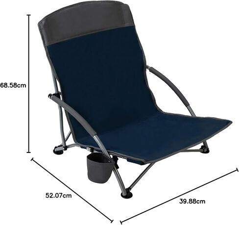 باسيفيك باس كرسي تخييم وشاطئ خفيف الوزن مع حامل اكواب مدمج، يتضمن شنطة حمل in Kuwait