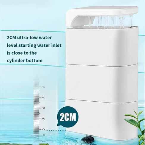 ZSPET 850L/H Turtle Filter with 2 Sponges, 3-in-1 Water Circulation Amphibian Tank Filter, Low Water Filter for Turtle Tanks, Reptile Frog in Kuwait