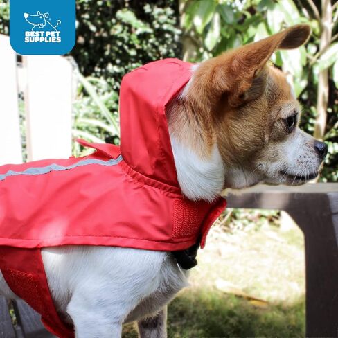 Best Pet Supplies - Voyager Waterproof Dogs Rain Poncho, Yellow, X-Small, Chest: 12.5" ~ 16" (253-YW-XS), 1 Count (Pack of 1) in Saudi Arabia