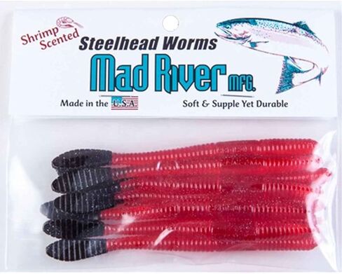 منتجات صيد السمك من ماد ريفر Mfg Stlhead Worms Nightmare مقاس 10.16 سم in Kuwait