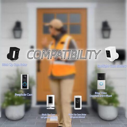 Hiweld 2 Packs 6040mAh Rechargeable Battery Compatible with Ring Video Doorbell 2/3/4, Video Doorbell 3 Plus, Stick Up Cam Battery (2nd & 3rd Gen) and Spotlight Cam | Lithium-ion 6040mAh, 3.65Volt in Kuwait