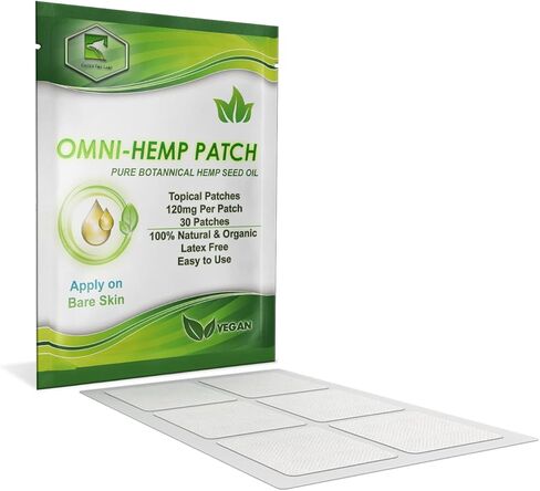 رقعة زيت بذور القنب أومني: 30 رقعة طبيعية للاستخدام اليومي - سهلة الاستخدام، سرية ومريحة، مثالية للرفاهية اليومية in Kuwait