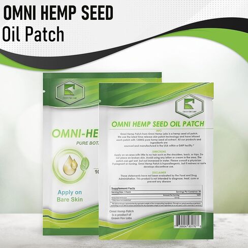 رقعة زيت بذور القنب أومني: 30 رقعة طبيعية للاستخدام اليومي - سهلة الاستخدام، سرية ومريحة، مثالية للرفاهية اليومية in Kuwait