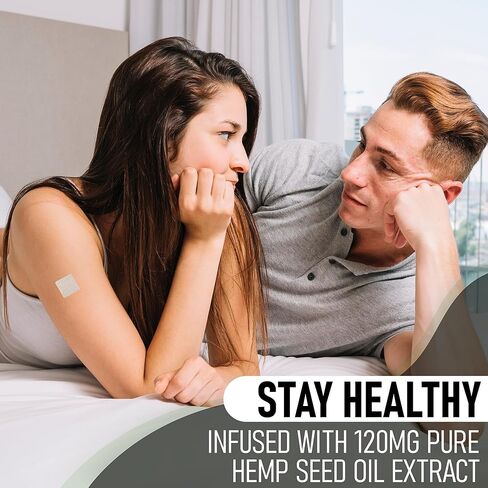 رقعة زيت بذور القنب أومني: 30 رقعة طبيعية للاستخدام اليومي - سهلة الاستخدام، سرية ومريحة، مثالية للرفاهية اليومية in Kuwait