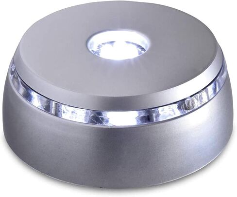 4 LED Display Base - Light Base for Glass Art - Lighted Glass Display and LED Base Light for Crystals, Figurines, and More - Lighted Display Stand w/ Color Changing Lights (2 Pack) in Kuwait