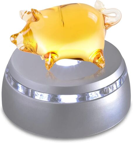 4 LED Display Base - Light Base for Glass Art - Lighted Glass Display and LED Base Light for Crystals, Figurines, and More - Lighted Display Stand w/ Color Changing Lights (2 Pack) in Kuwait