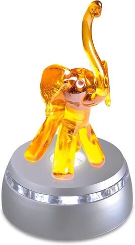 4 LED Display Base - Light Base for Glass Art - Lighted Glass Display and LED Base Light for Crystals, Figurines, and More - Lighted Display Stand w/ Color Changing Lights (2 Pack) in Kuwait