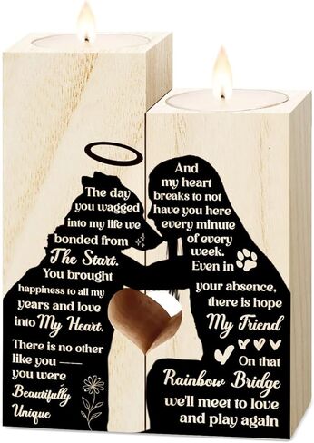 Memorial Dog Gifts,Dog Memorial Gifts for Loss of Dog,Loss of Dog Sympathy Gift,Pet Memorial Gifts for Dogs,Pet Loss Gifts, Sympathy Keepsake Dog Mom, Dog Dad for Loss of Pet,Dog Candle Holder. in Kuwait