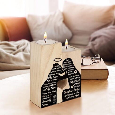 Memorial Dog Gifts,Dog Memorial Gifts for Loss of Dog,Loss of Dog Sympathy Gift,Pet Memorial Gifts for Dogs,Pet Loss Gifts, Sympathy Keepsake Dog Mom, Dog Dad for Loss of Pet,Dog Candle Holder. in Kuwait