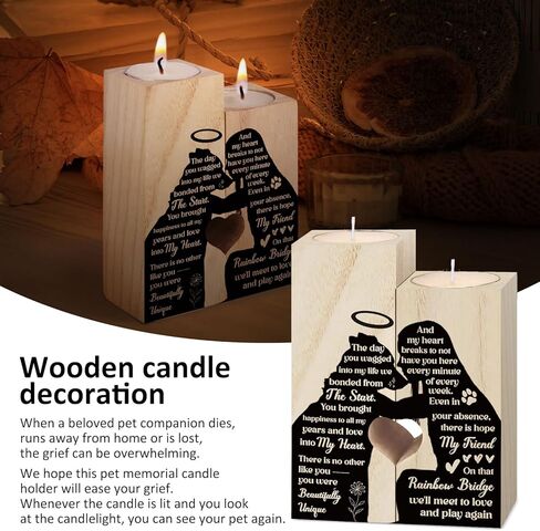 Memorial Dog Gifts,Dog Memorial Gifts for Loss of Dog,Loss of Dog Sympathy Gift,Pet Memorial Gifts for Dogs,Pet Loss Gifts, Sympathy Keepsake Dog Mom, Dog Dad for Loss of Pet,Dog Candle Holder. in Kuwait