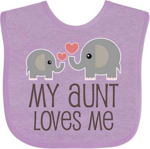 inktastic My Aunt Loves Me Baby Bib in Saudi Arabia