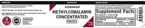 Methylcobalamin Concentrated Powder, 2 oz (57 g), Kirkman Labs in Saudi Arabia