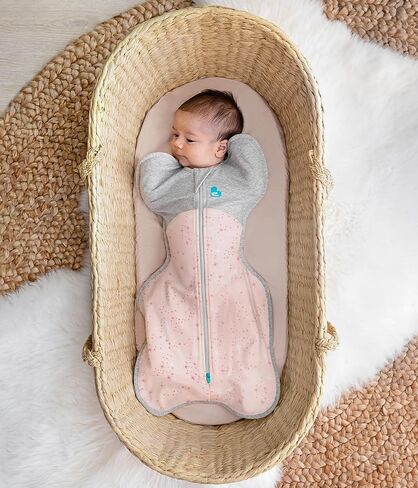 Love to Dream Swaddle UP, Baby Sleep Sack, 1.5 TOG, Self-Soothing, Longer Sleep, Secure Fit Helps Calm Startle Reflex, New Born Essentials for Baby, Suitable for All Seasons, 8-13 lbs, Olive Twigs in Saudi Arabia