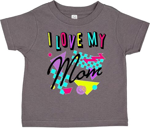 inktastic I Love My Mom- 80s Retro Style Toddler T-Shirt in Kuwait