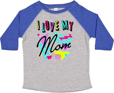 inktastic I Love My Mom- 80s Retro Style Toddler T-Shirt in Kuwait