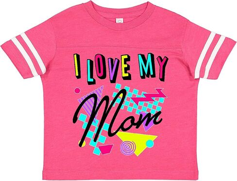 inktastic I Love My Mom- 80s Retro Style Toddler T-Shirt in Kuwait