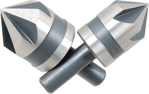 findmall 5Pcs Countersink Drill Bit Set 82 Degree High Speed Steel Countersinks Drill Bit Set in Sizes 1/4 3/8 1/2 5/8 3/4 Inch Set with Carrying Case in Saudi Arabia