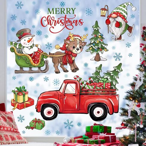 Mfault Easter Bunny Eggs Window Clings 4 Sheets, Colorful Rabbit Wall Stickers Decal Decorations, Polka Dot Stripes Plaid Check Living Room Home Kitchen Decor in Saudi Arabia