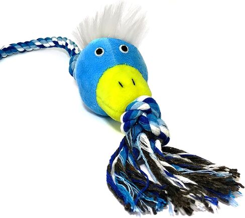 Pet Fit For Life Wand Toy for Dogs - Extra Long 31" Pole with Plush Alligator Squeaky Toy, Soft Foam Handle for Tug of War and Interactive Fun & Exercise in Kuwait