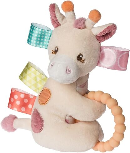 Taggies Soft Baby Rattle with Teether Ring and Sensory Tags, 6-Inches, Tilly Giraffe in Saudi Arabia