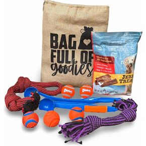 STUFF YOUR SACK Dog Gift Basket with Toys, Treats and Gift Bag for All Breed Sizes in Kuwait