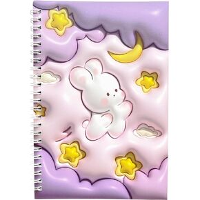 ألبوم جمع الملصقات القابل لإعادة الاستخدام، غطاء وهمي ثلاثي الأبعاد، كتاب تخزين ملصق فارغ للبالغين مقاس A5، 40 ورقة، حساب يدوي مخصص لجمع الملصقات in Kuwait