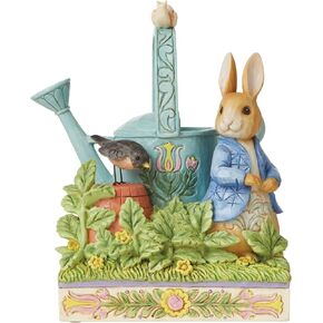Enesco Beatrix Potter by Jim Shore Peter Rabbit with Watering Can Figurine, 6 Inch, Multicolor in Saudi Arabia