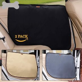 Tineer Pet Car Door Guard Protector Mat Anti-Scratch Vehicle Door Cover Pad Anti-Slip Car Accessories for Puppy Dog Traveling Outside (Beige) in Saudi Arabia