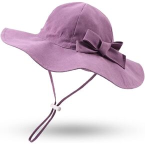 Bow Baby Girls Bucket Hat Infant Toddler Summer Cap Sun Protect Kids Hat for Girls in Kuwait